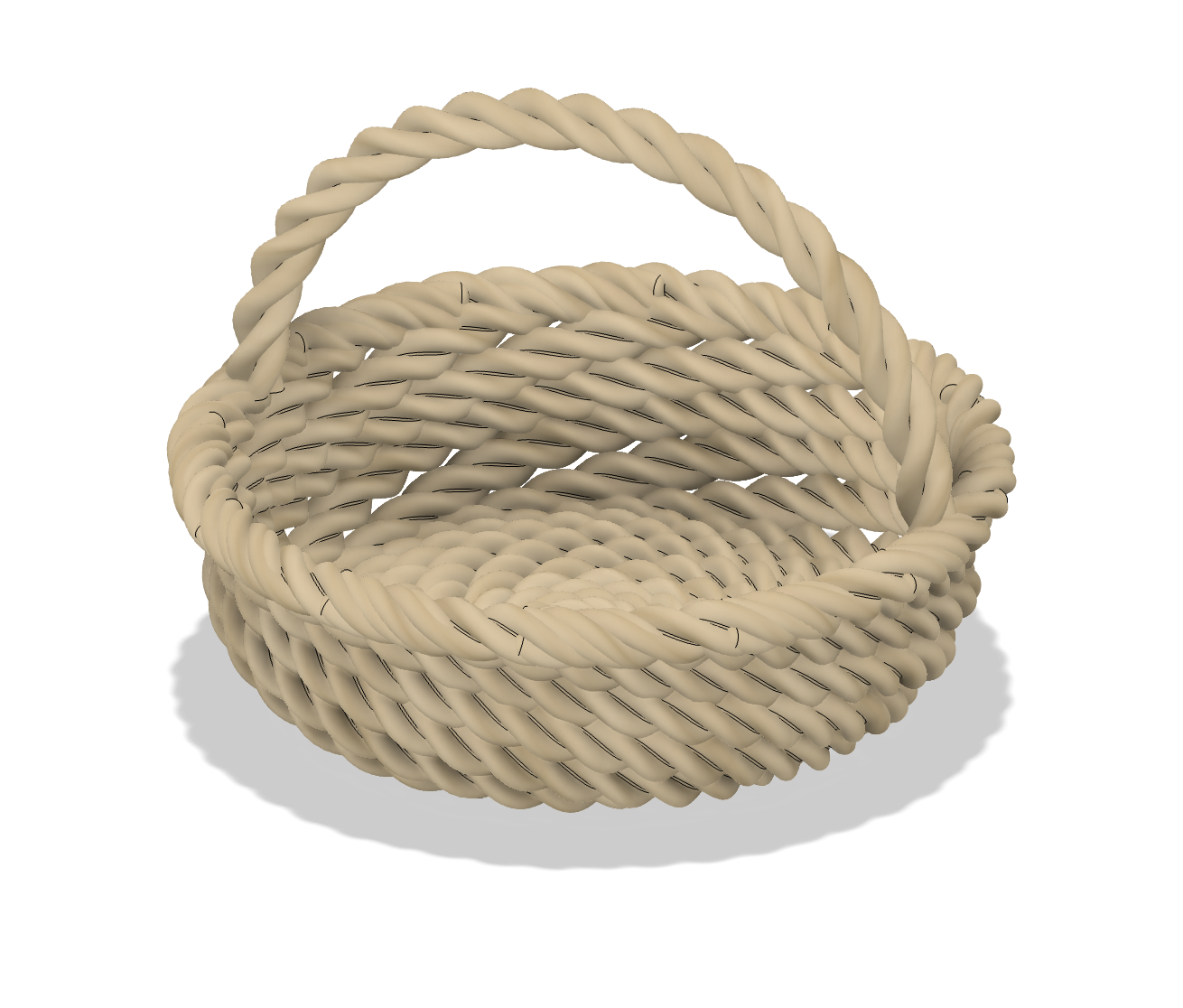 Rustic rope basket