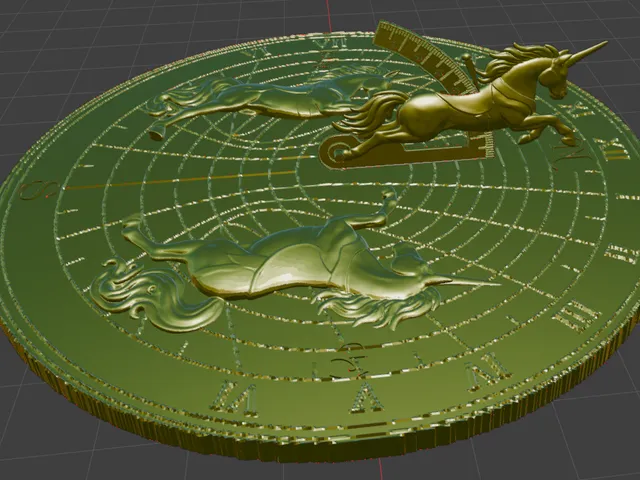 Unicorn Sundial
