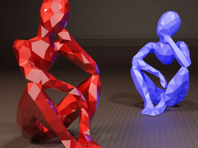 Low Poly Beyond Sight - Sculpture