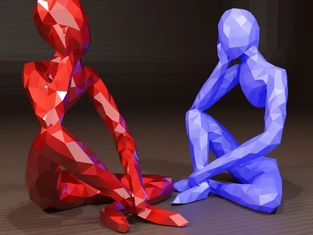 Low Poly Unseen Dimensions - Sculpture