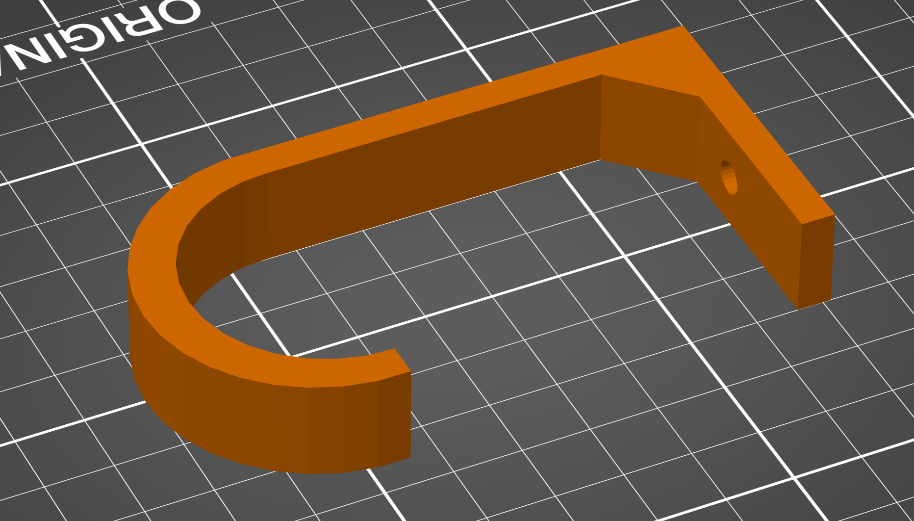 Custom curtain bracket for hanging from the ceiling