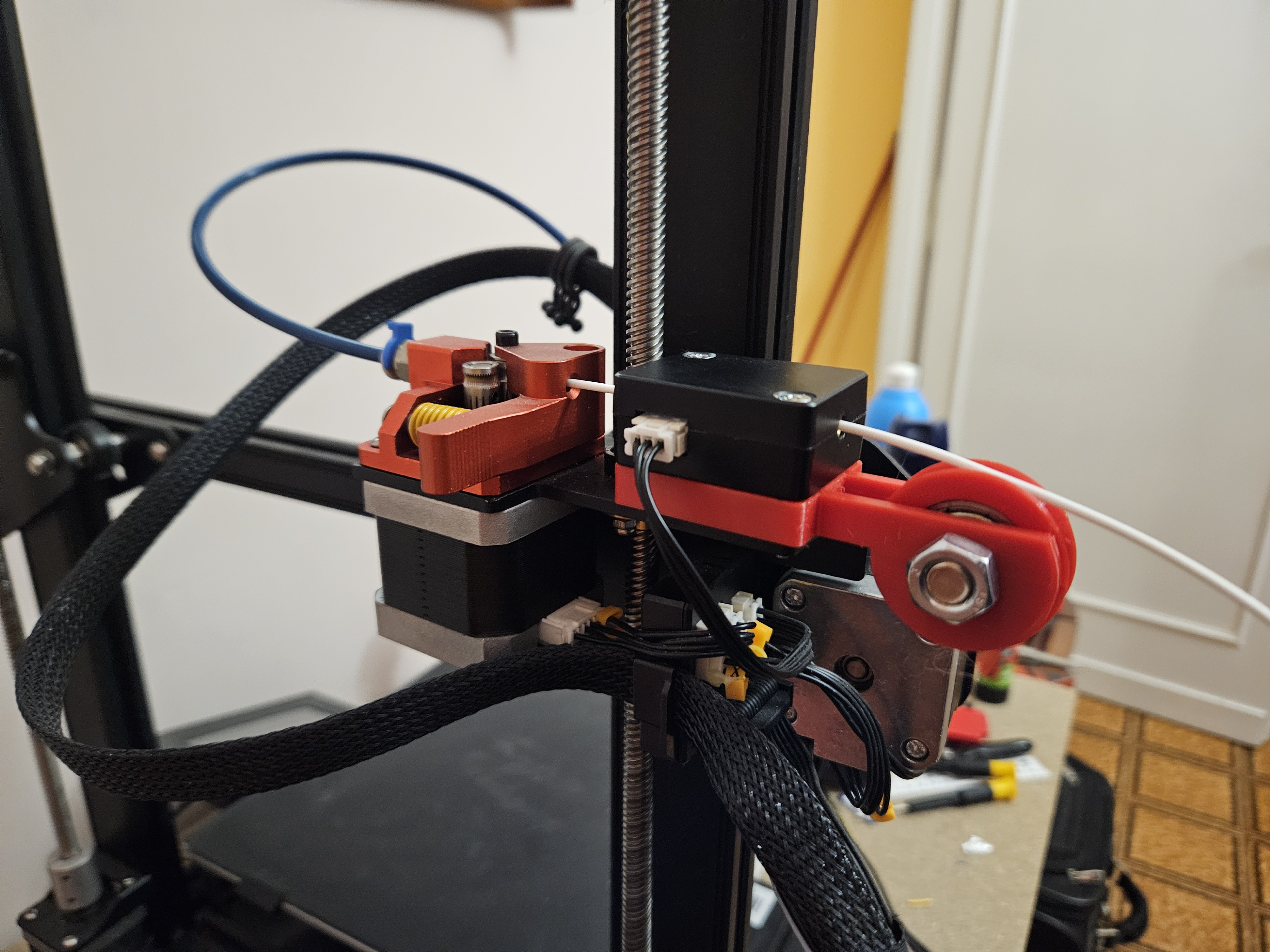 CR6SE dual gear extruder adapter