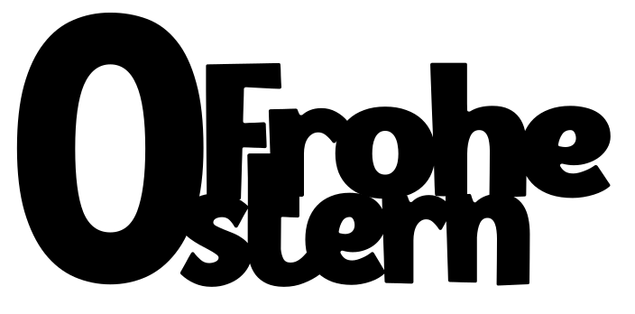 Frohe Ostern Dekoration