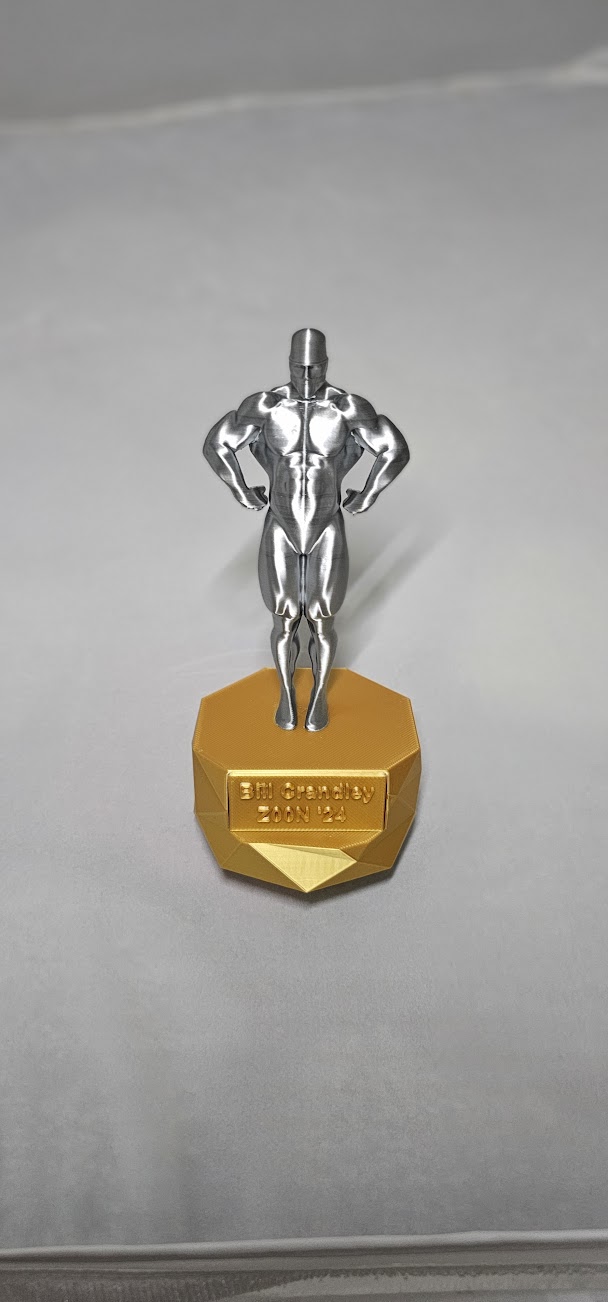 trophy base with added cut out for  name plaque