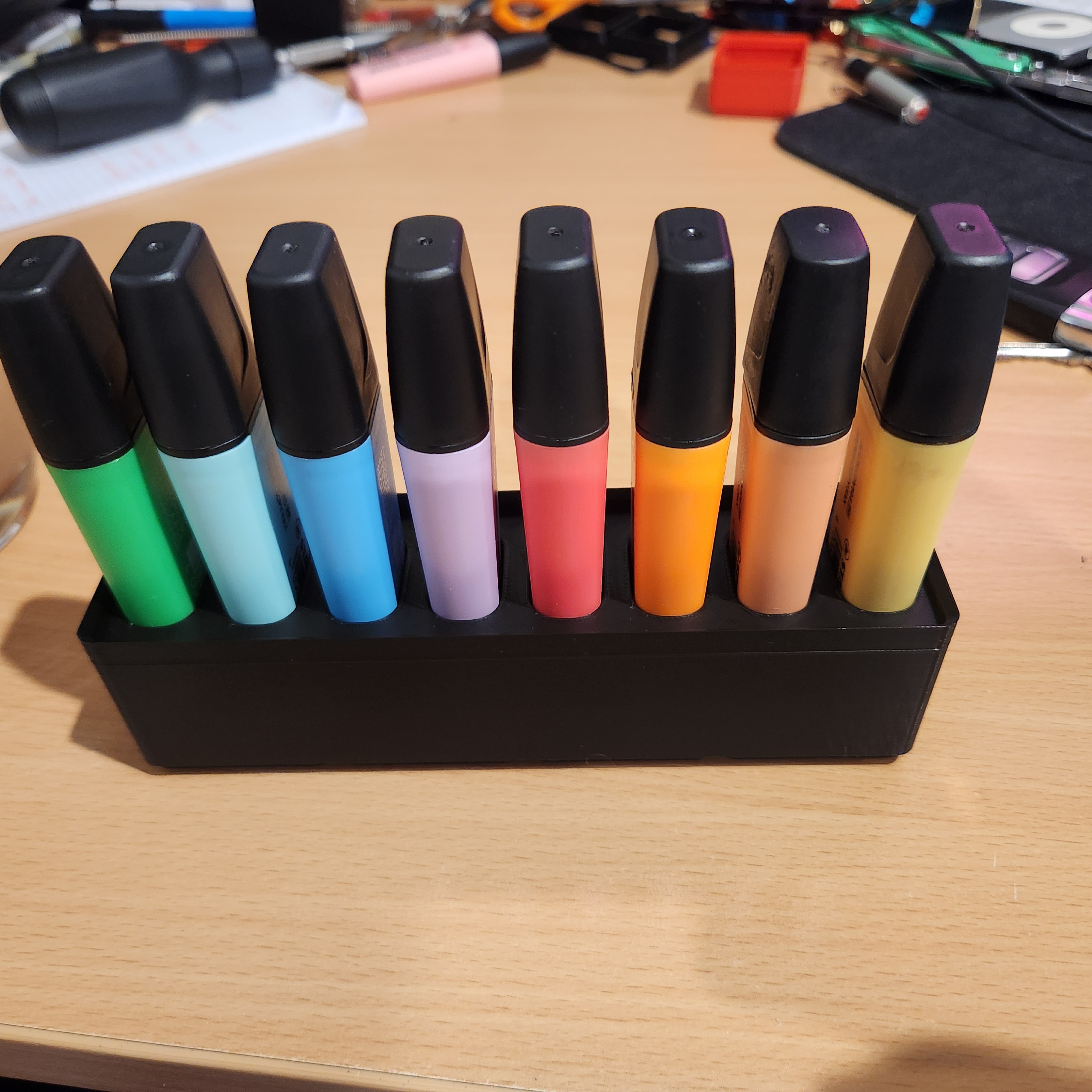Gridfinity highlighter bin for Stabilo Boss