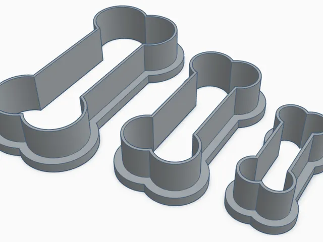 Dog bone cookie cutter 3 sizes