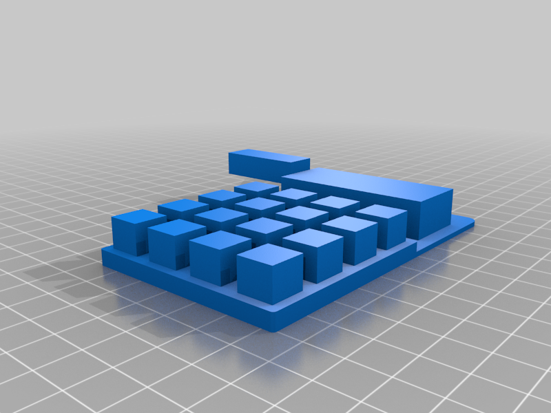Miniatura 6 do modelo 3D Pimoroni Keypad Case