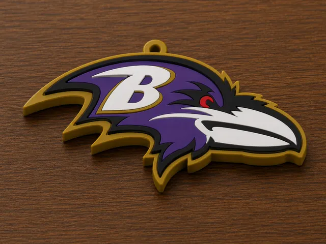 Ravens Oversized 3D Fan Logo Pendant