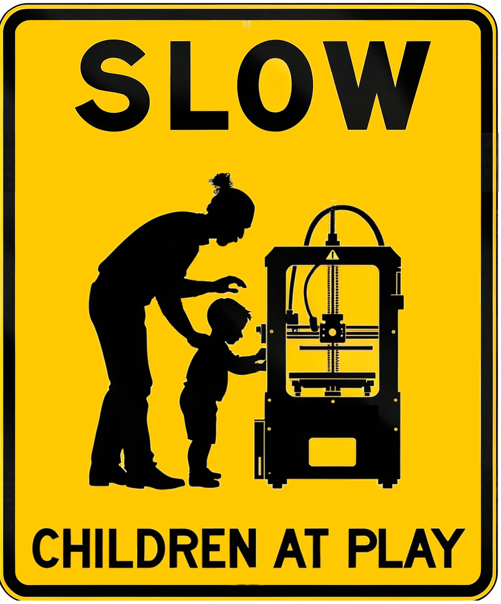 SLOW: Children at Play wall sign