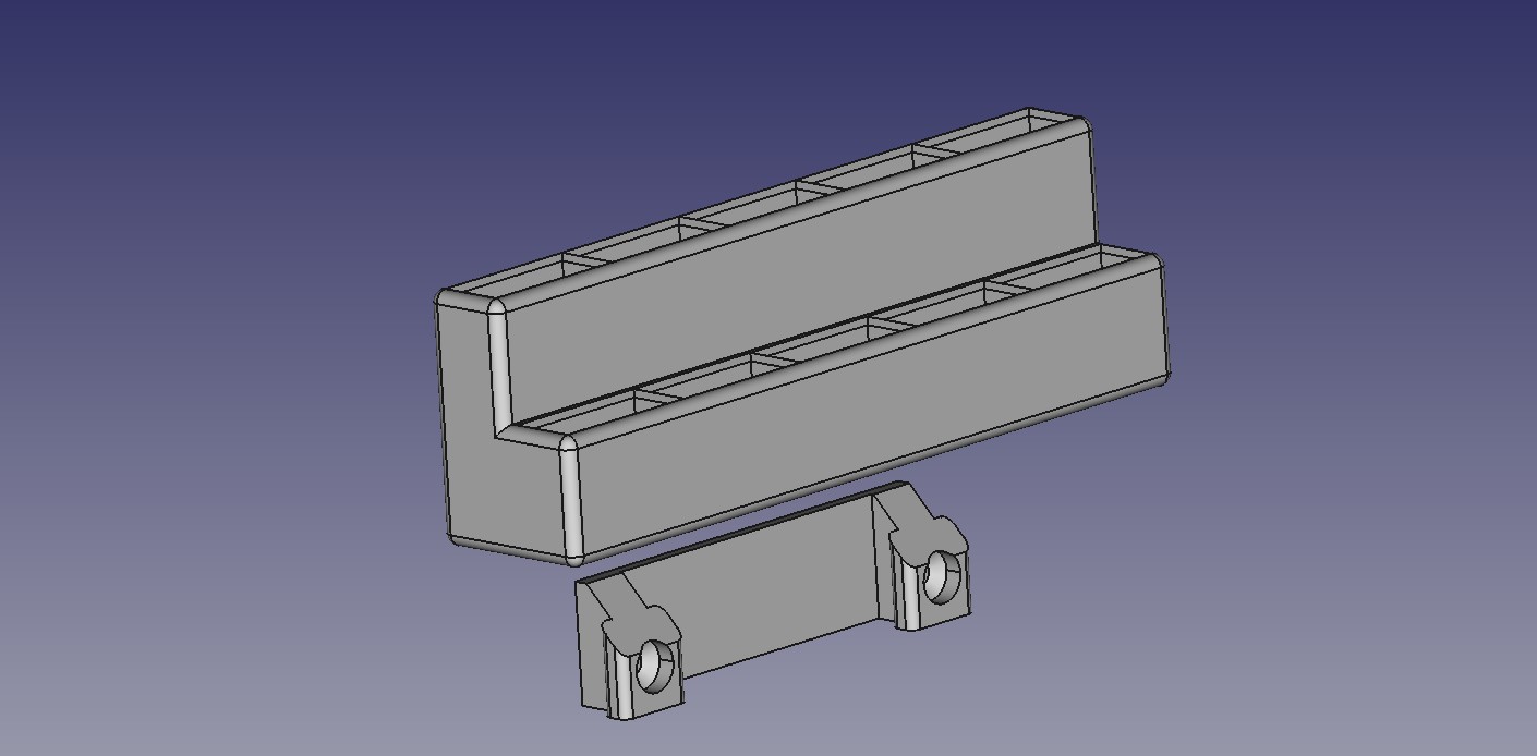 Grinding stones holder with wall mount (print-in-place)