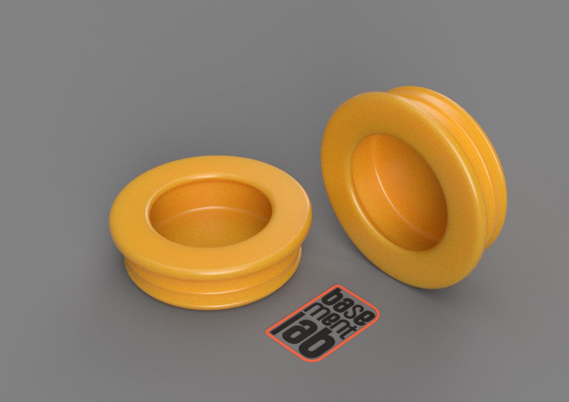 Round sliding door flush handle - Maniglia incasso tonda mm.40
