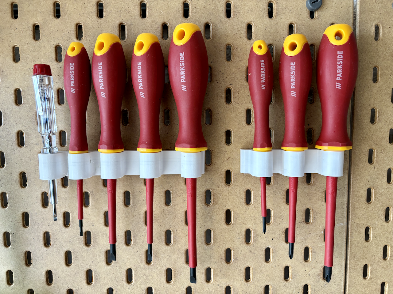 Skadis Wallmount for Parkside Slotted and Philipps screwdrivers