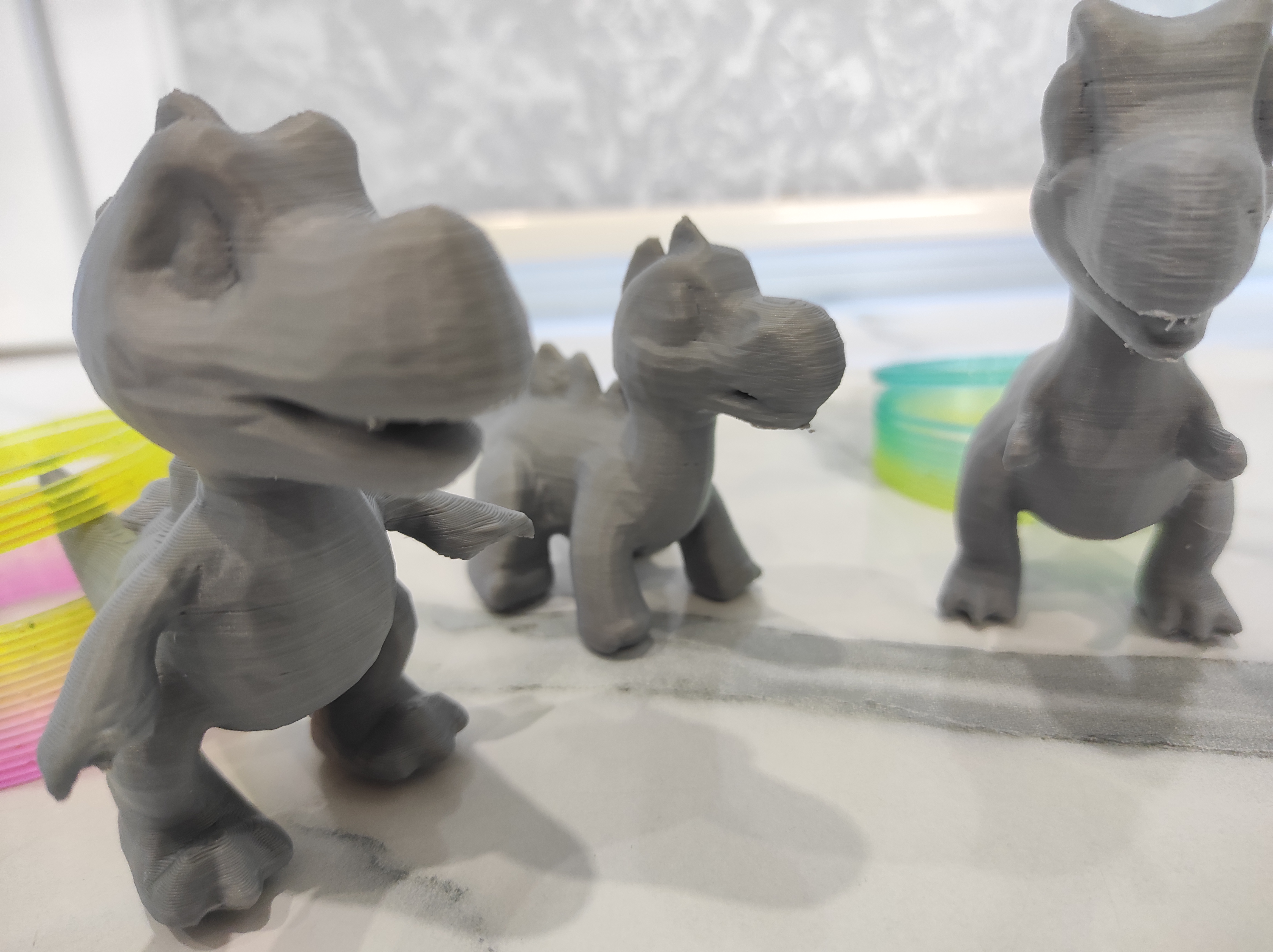 Funny dinosaur brothers