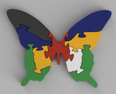 Puzzle Mariposa Zoo de ensueño