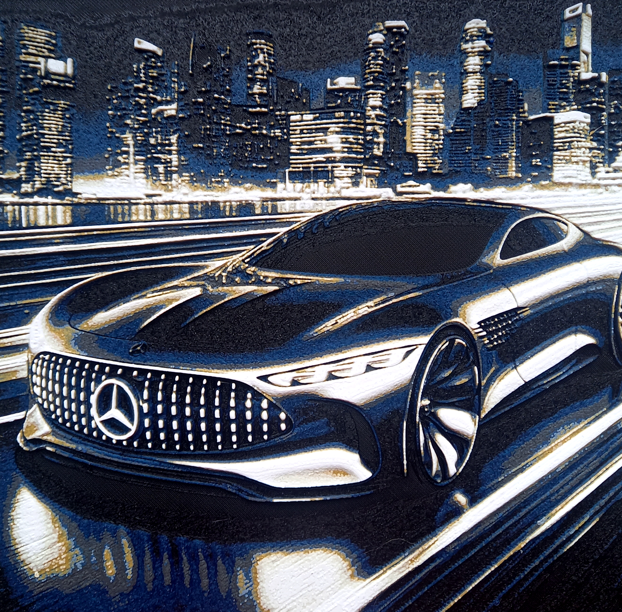 Mercedes Benz AMG Future Concept Car - filament painting
