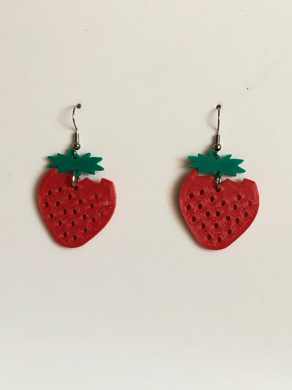 Earring Strawberry fresa frutilla frutillita colgante pendant