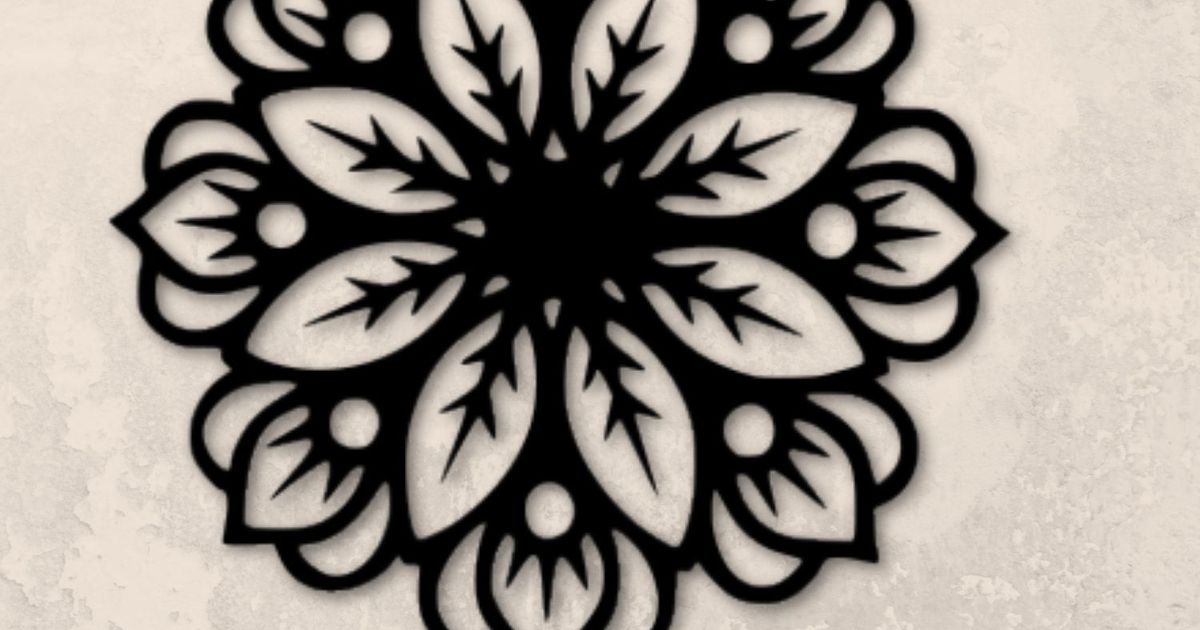 Mandala Wall Art by LayerLogic3D, Download free STL model