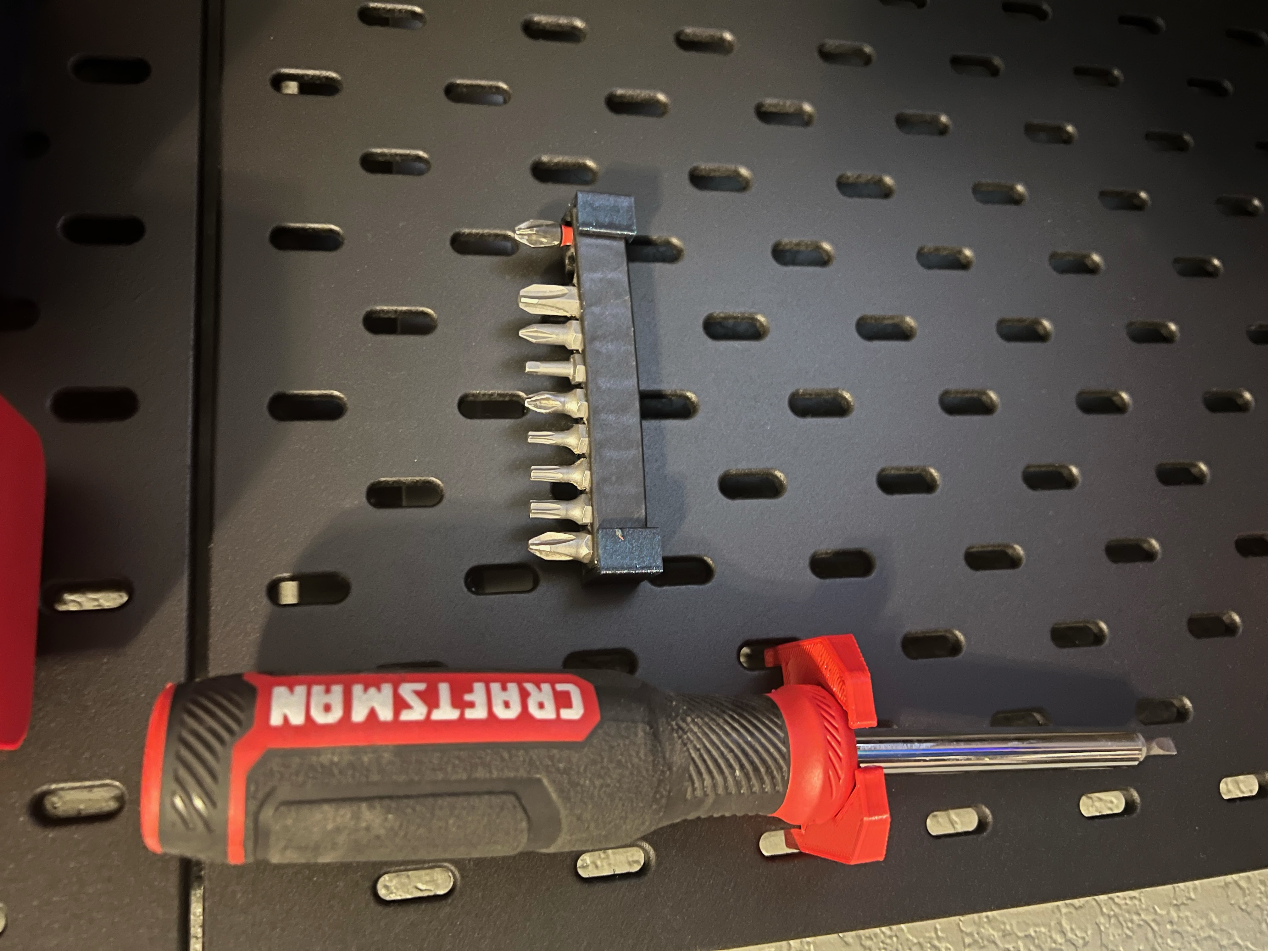 IKEA Skadis Screwdriver Bit Mount