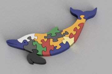 Puzzle delfin zoo de ensueño