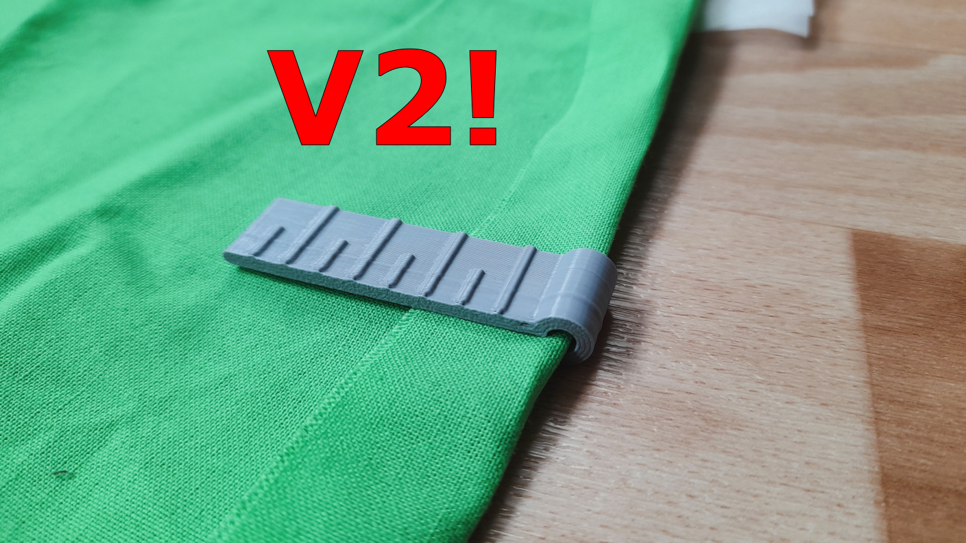 Folding Clamp with ruler 3D model thumbnail
