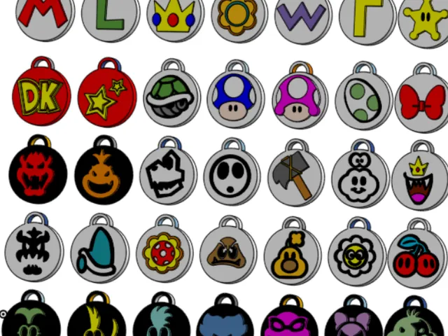 Mario Keychains