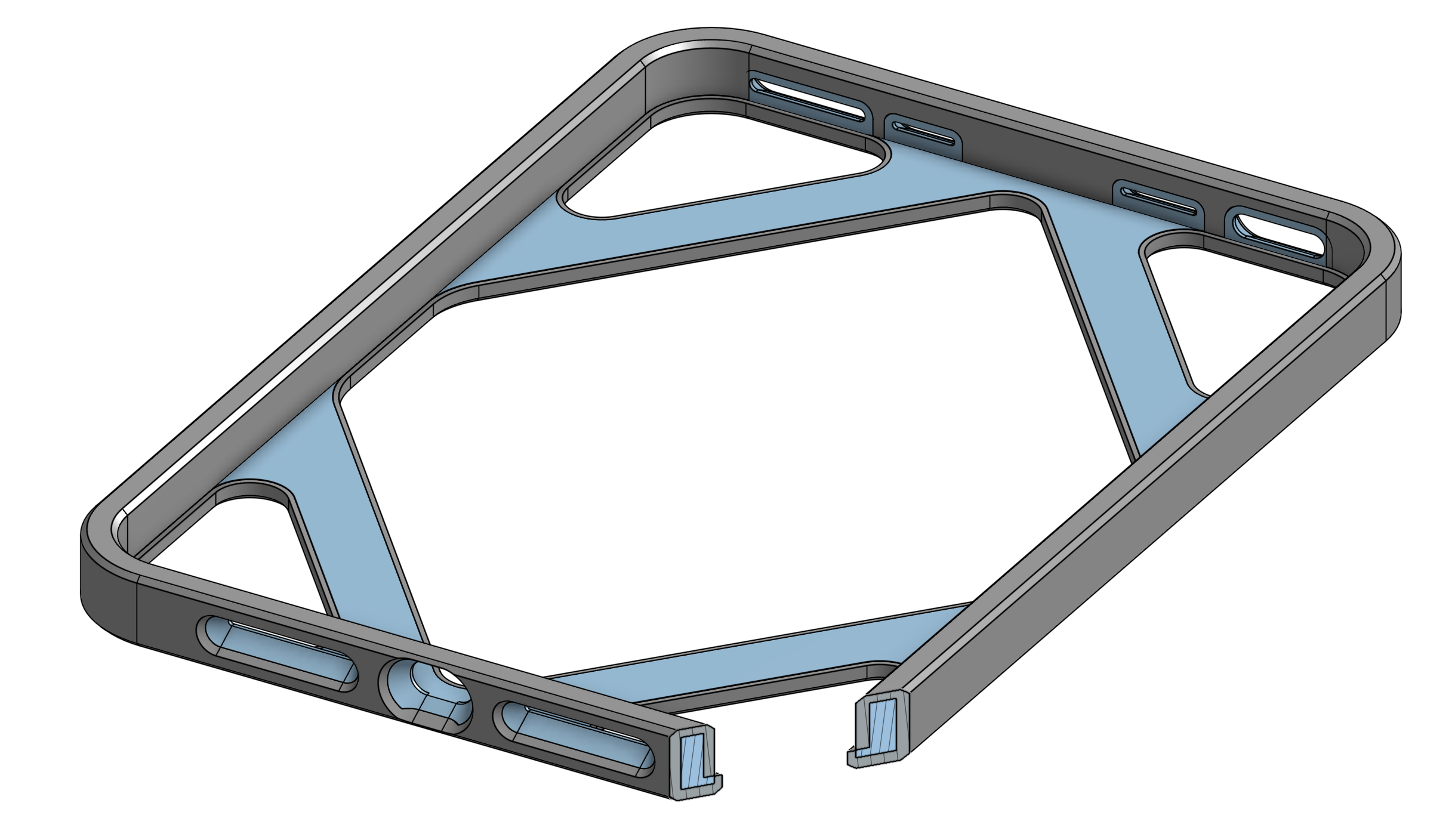 Miniatura 2 do modelo 3D Multi-material iPad Mini bumper case