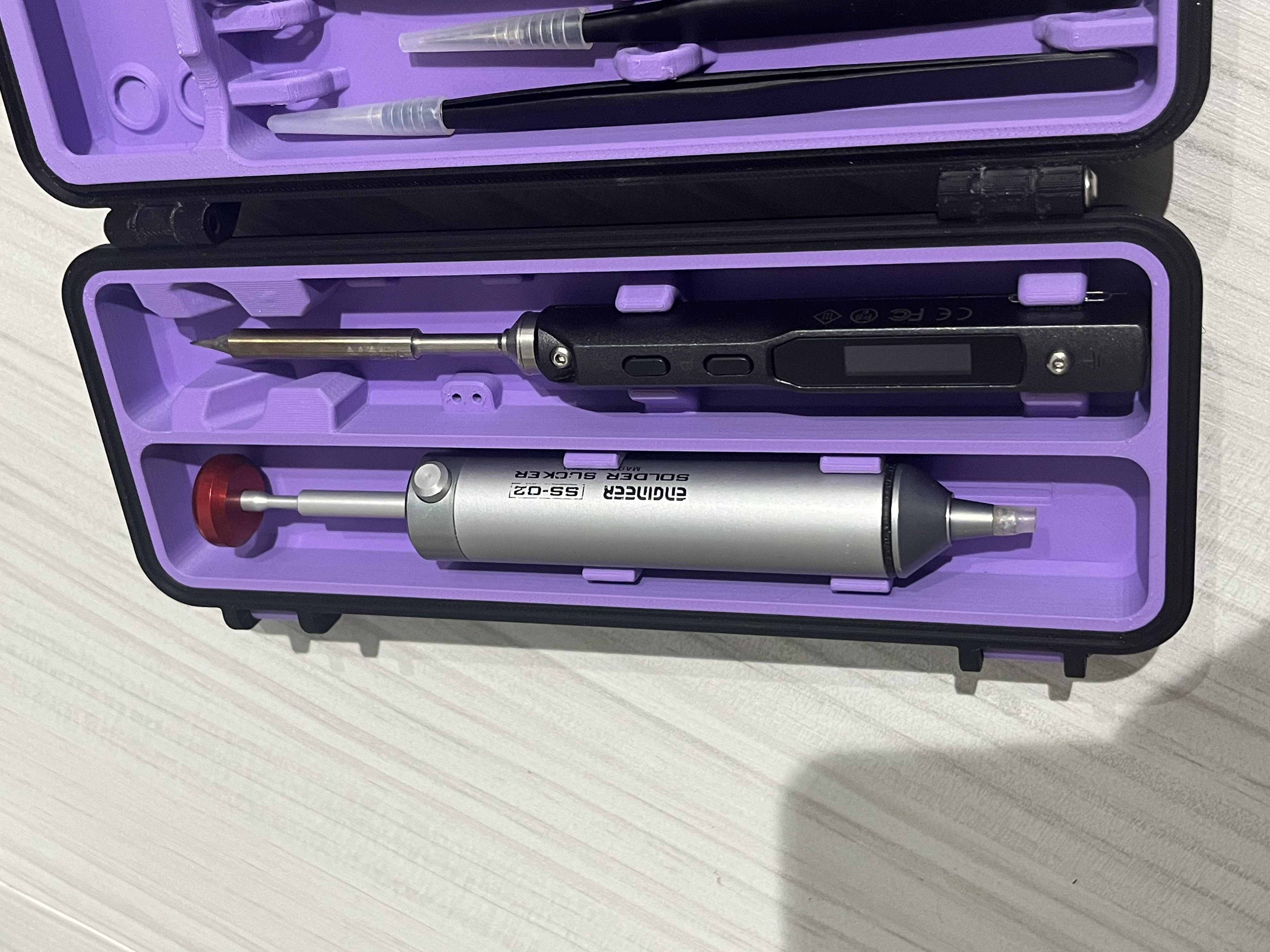 Rugged ts-100 soldering iron solder sucker insert