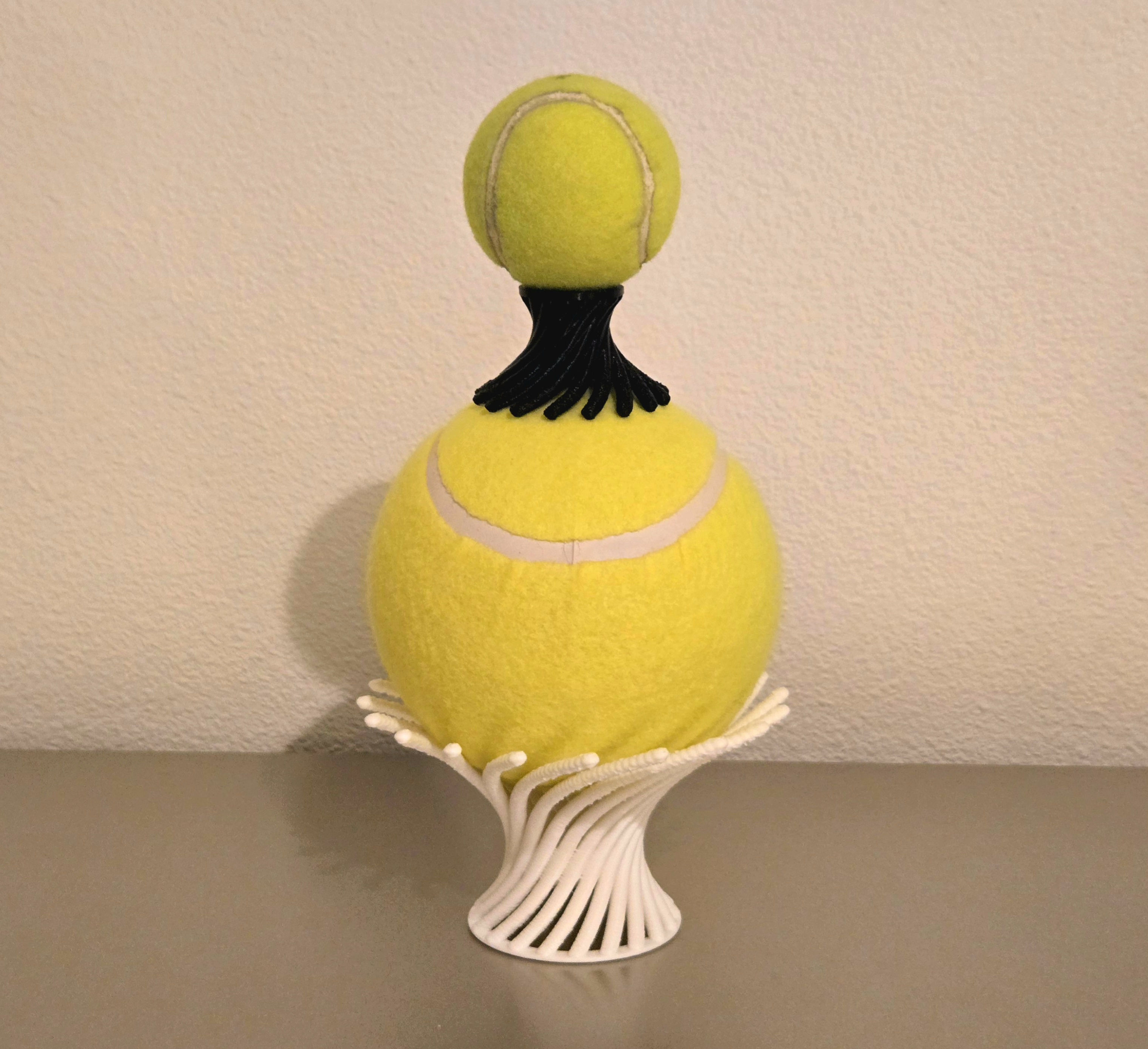 Wormhole Vortex Twist Sports Tennis Ball Holder Stand in two sizes