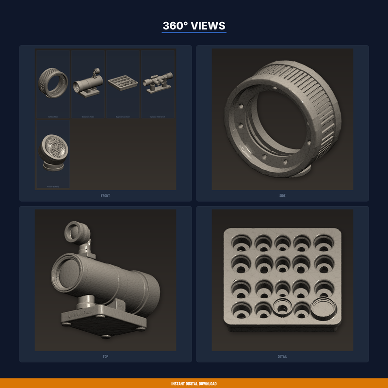 Complete Telescope Accessory Kit - 5-Model STL Bundle by ForgeFiles ...