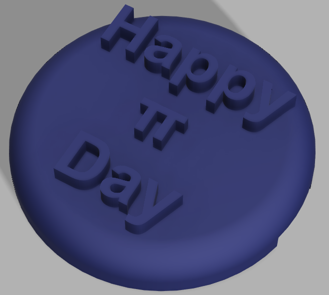 Happy Pi Day Badge by Lucky_Luke_ | Download free STL model ...