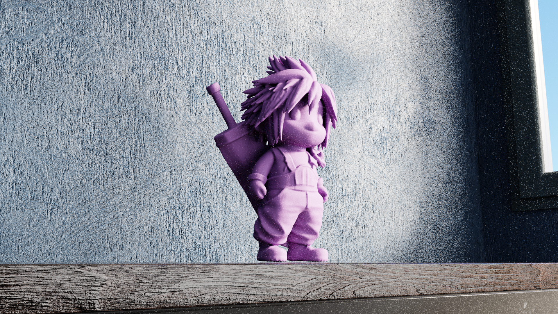 Miniatura 2 do modelo 3D Chibi Cloud Strife