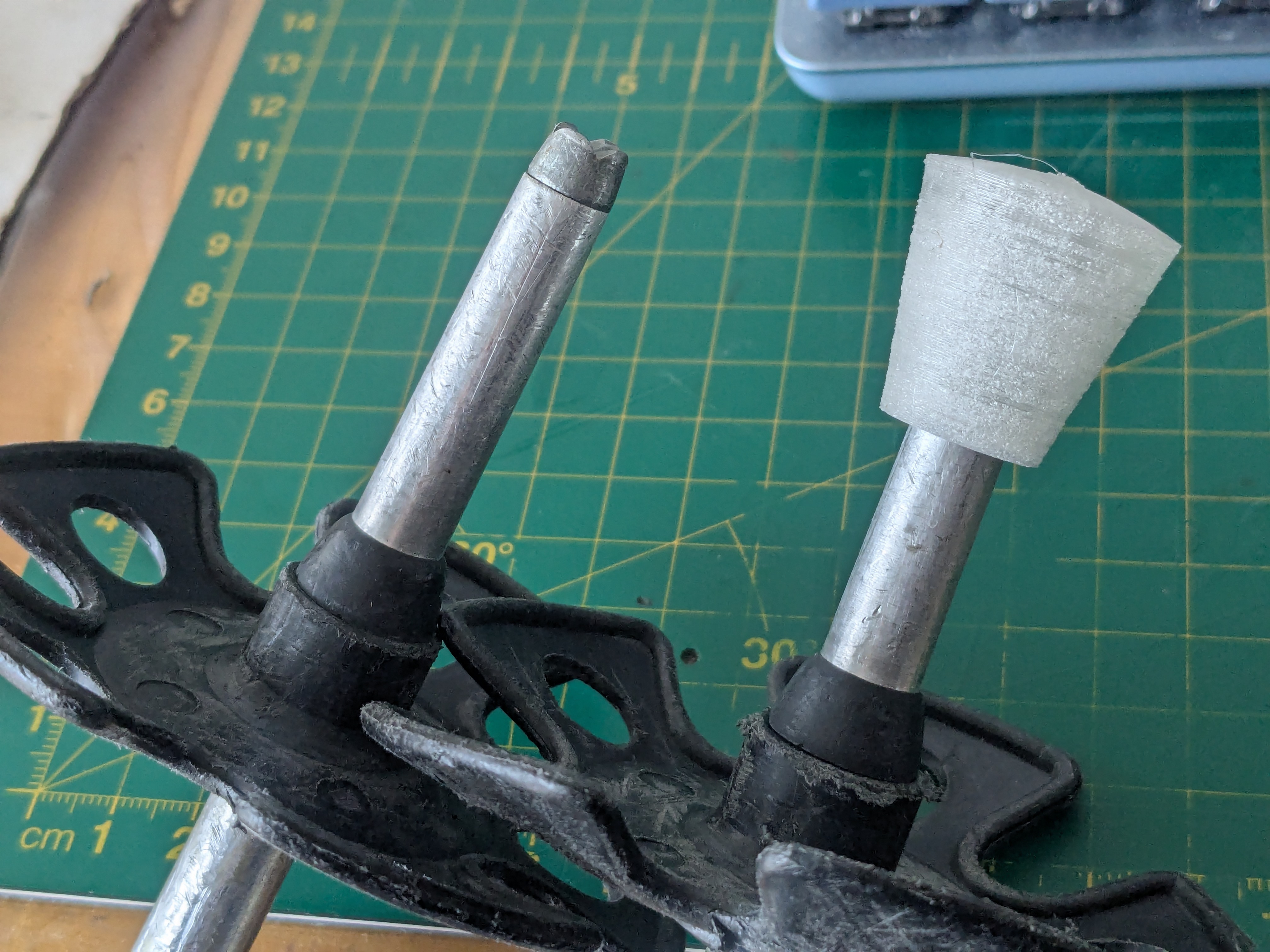 Ski Pole tip or floor protector conversion to walking sticks
