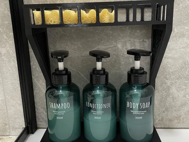 Shower organizer with basket