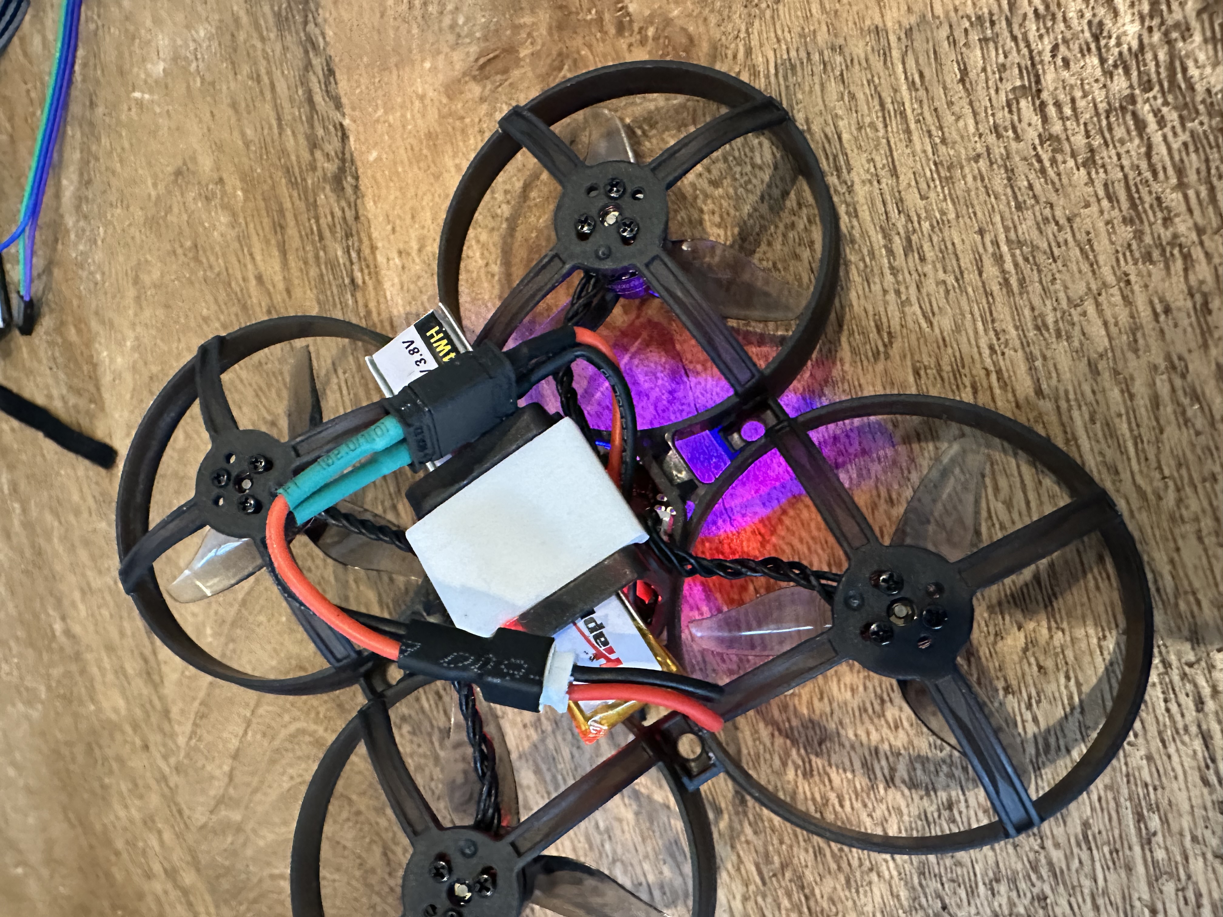 Mobula8 1S Battery clip to hold a HappyModel battery in place