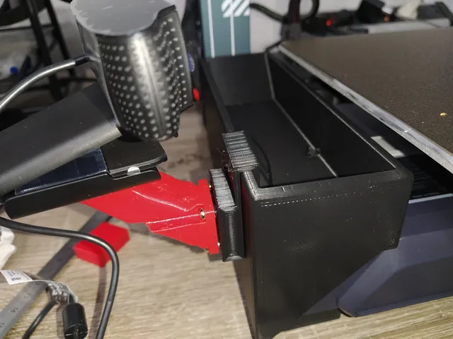 Webcam mount to waste bin connector Neptune 4 (Pro)