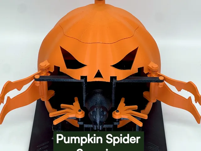 Pumpkin Spider Surprise – Mechanical Halloween Automaton