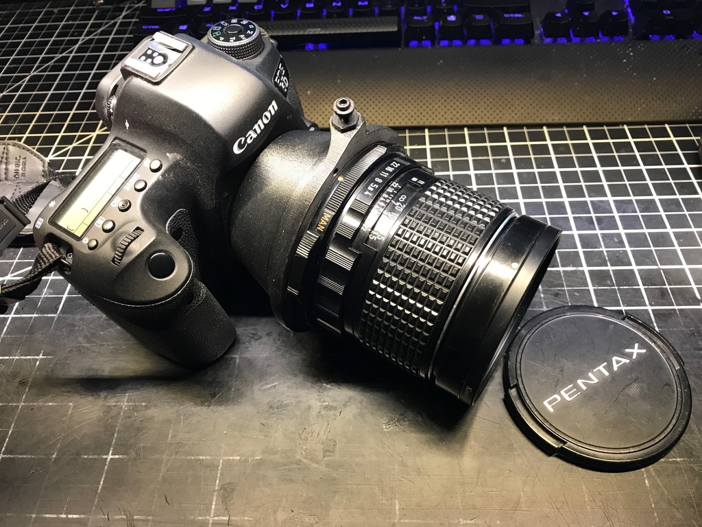 Pentax 6x7 Lens to Canon EF Adapter