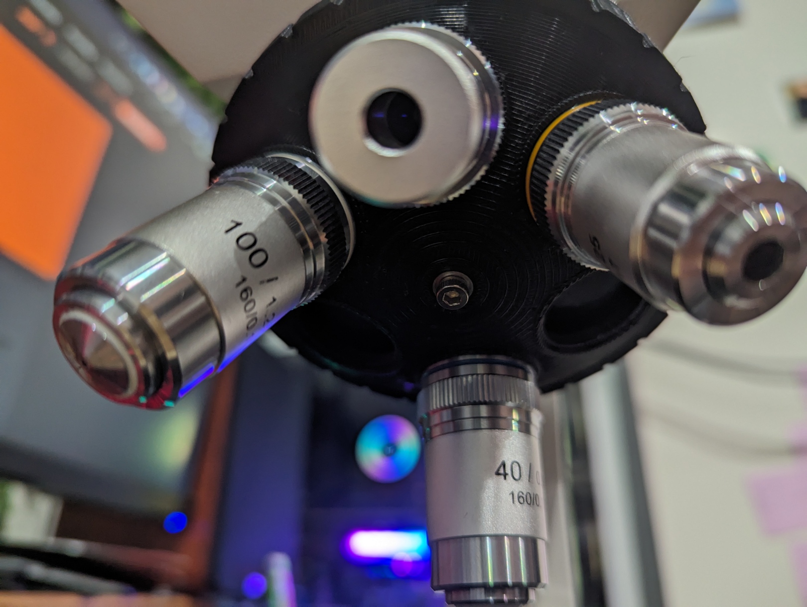 6 objective microscope turret V1 by acecool11 | Download free STL model ...