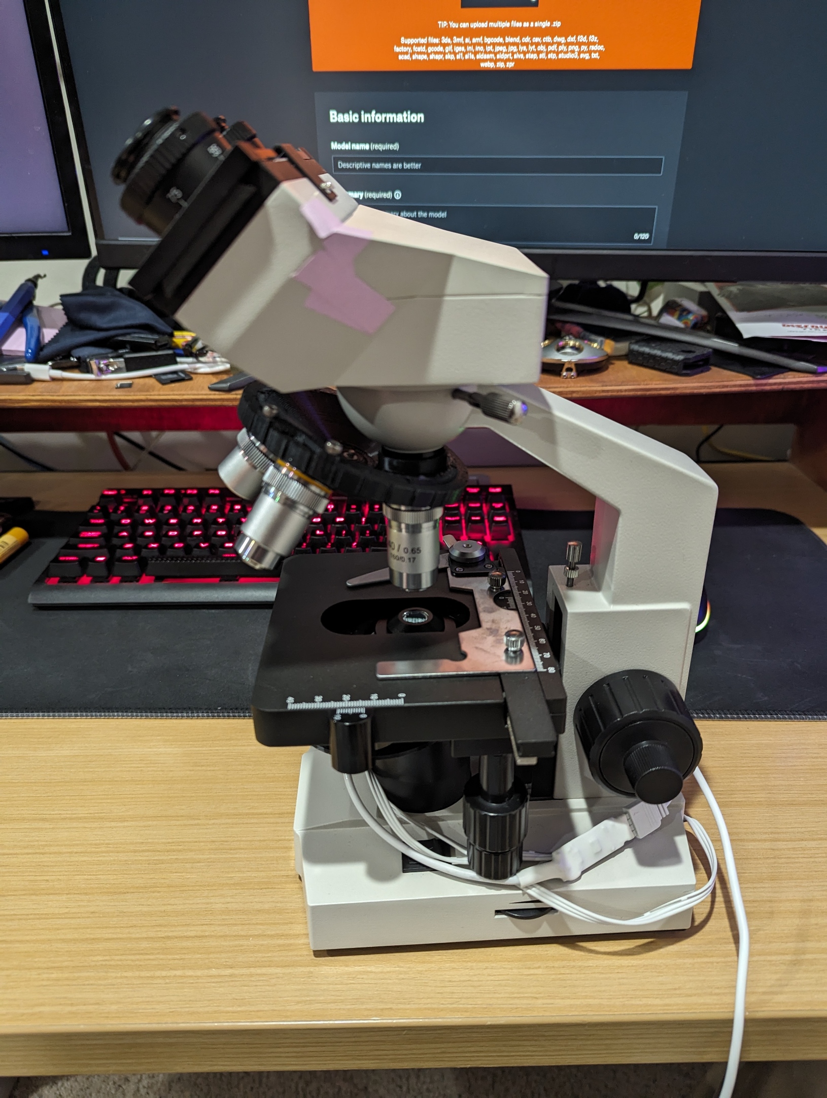 6 objective microscope turret V1 by acecool11 | Download free STL model ...