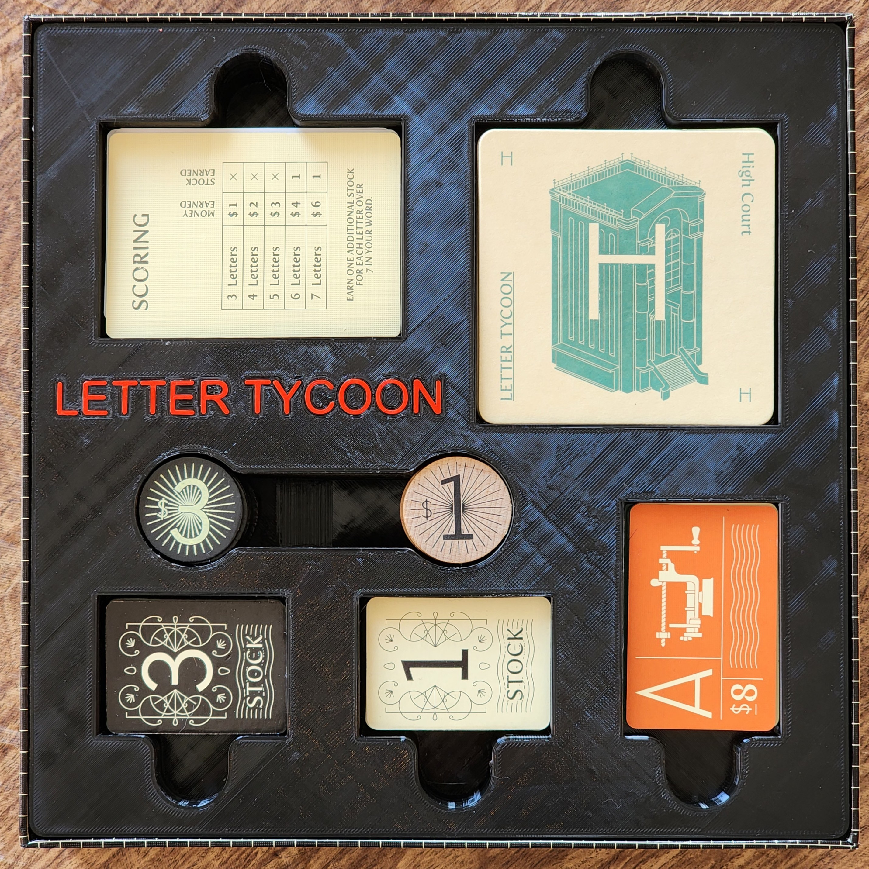 Letter Tycoon Box Insert Organizer