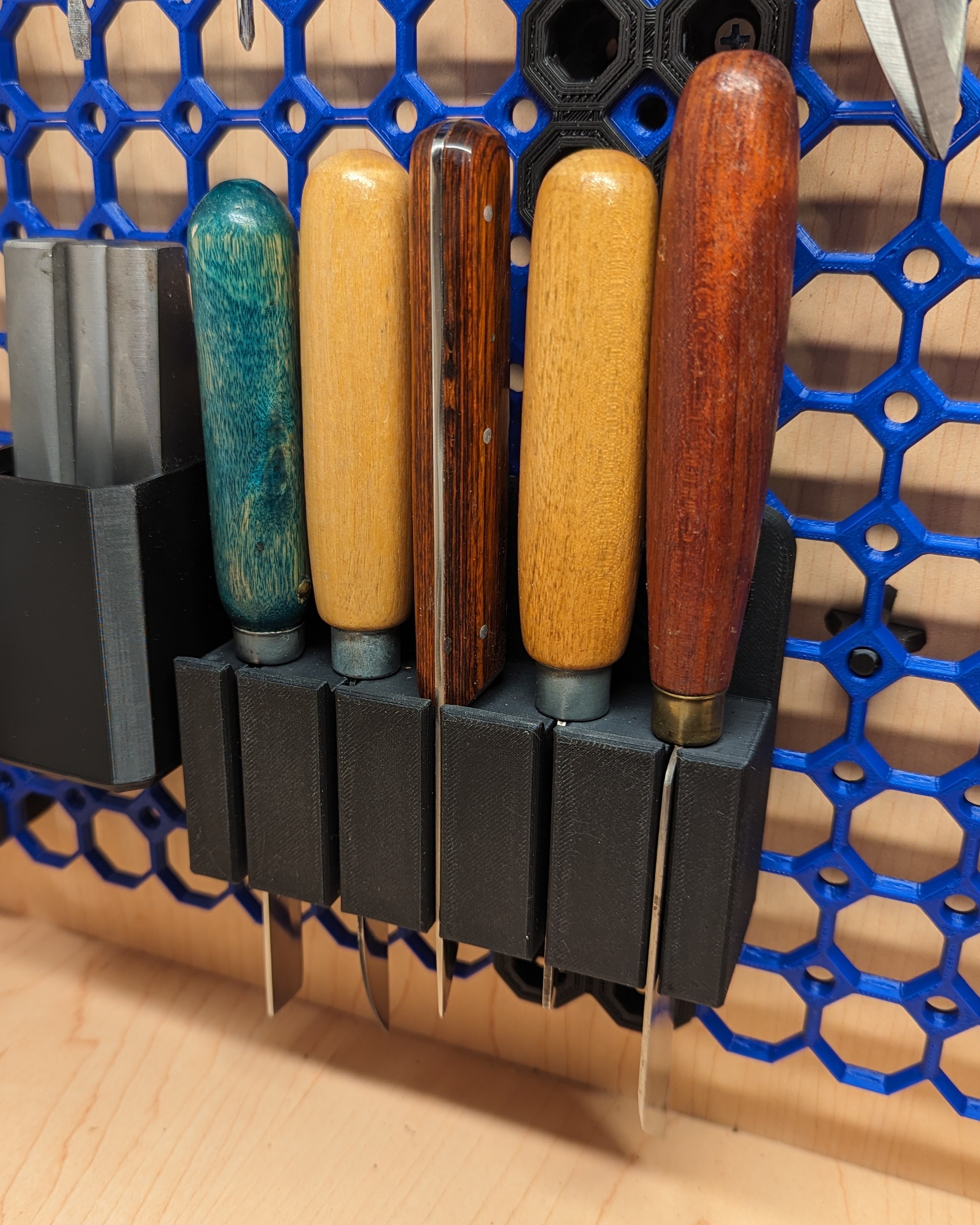 Multiboard Knife Block for leatherworking knives