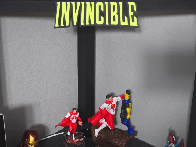 Invincible logo with separated letters