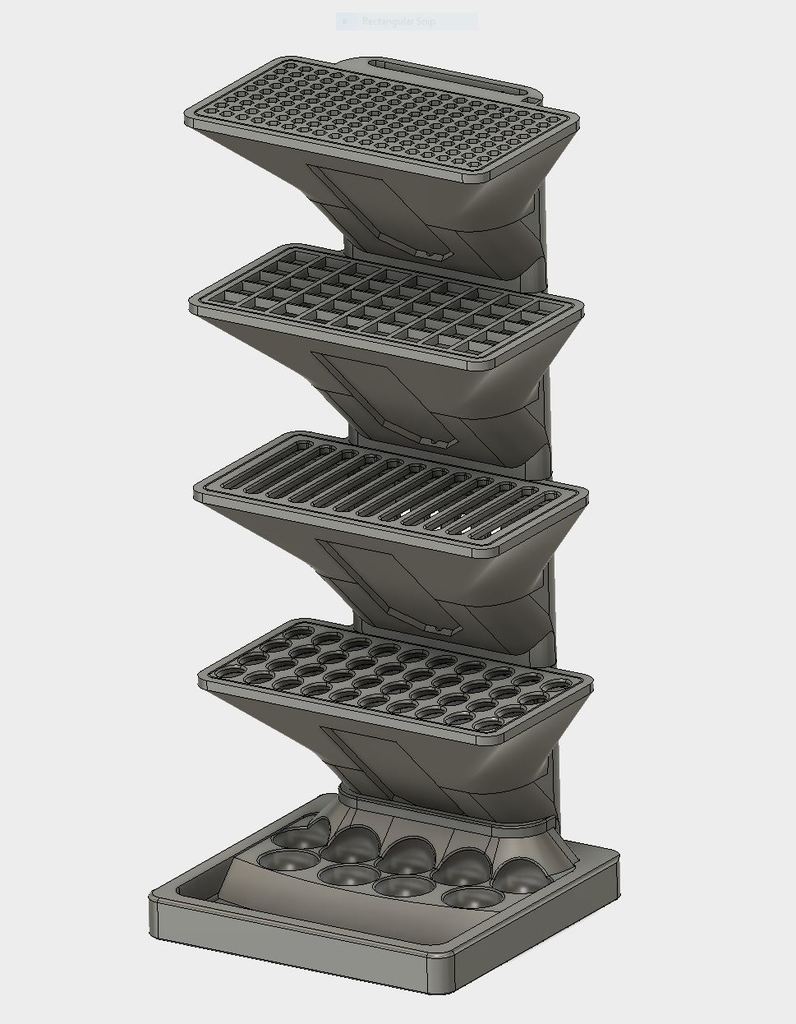 Miniatura 2 do modelo 3D Customizable Tool Organizer