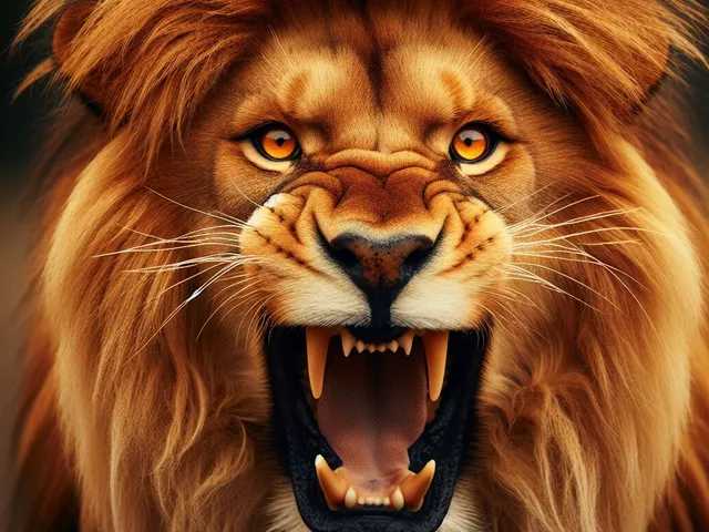 Lion Roaring