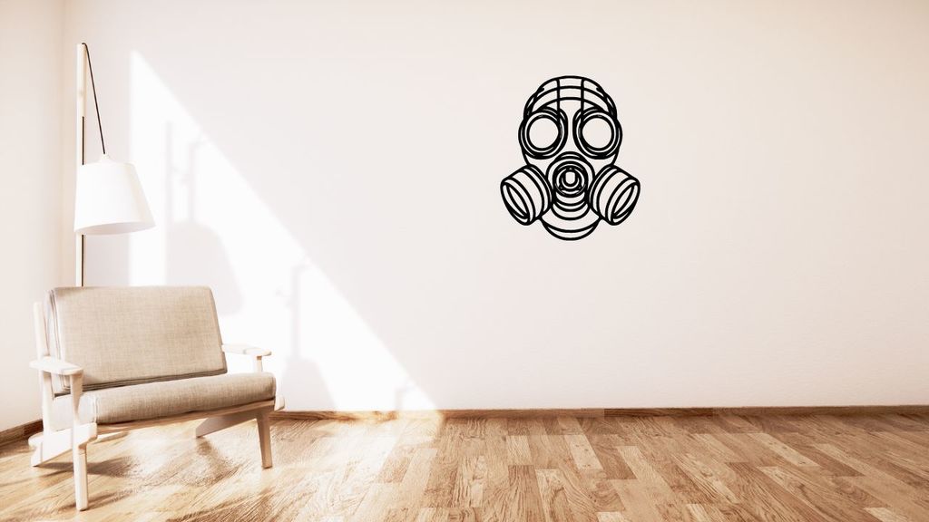 Gas mask / Plynová maska wall or table decoration