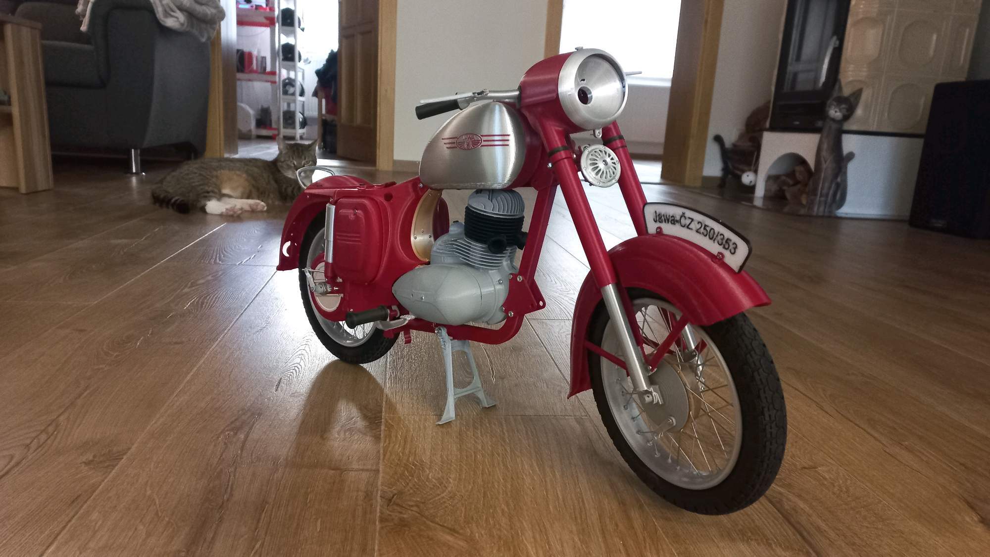 Project JAWA-ČZ KÝVAČKA 250/353.02 - PART No.6 - Rear mudguard