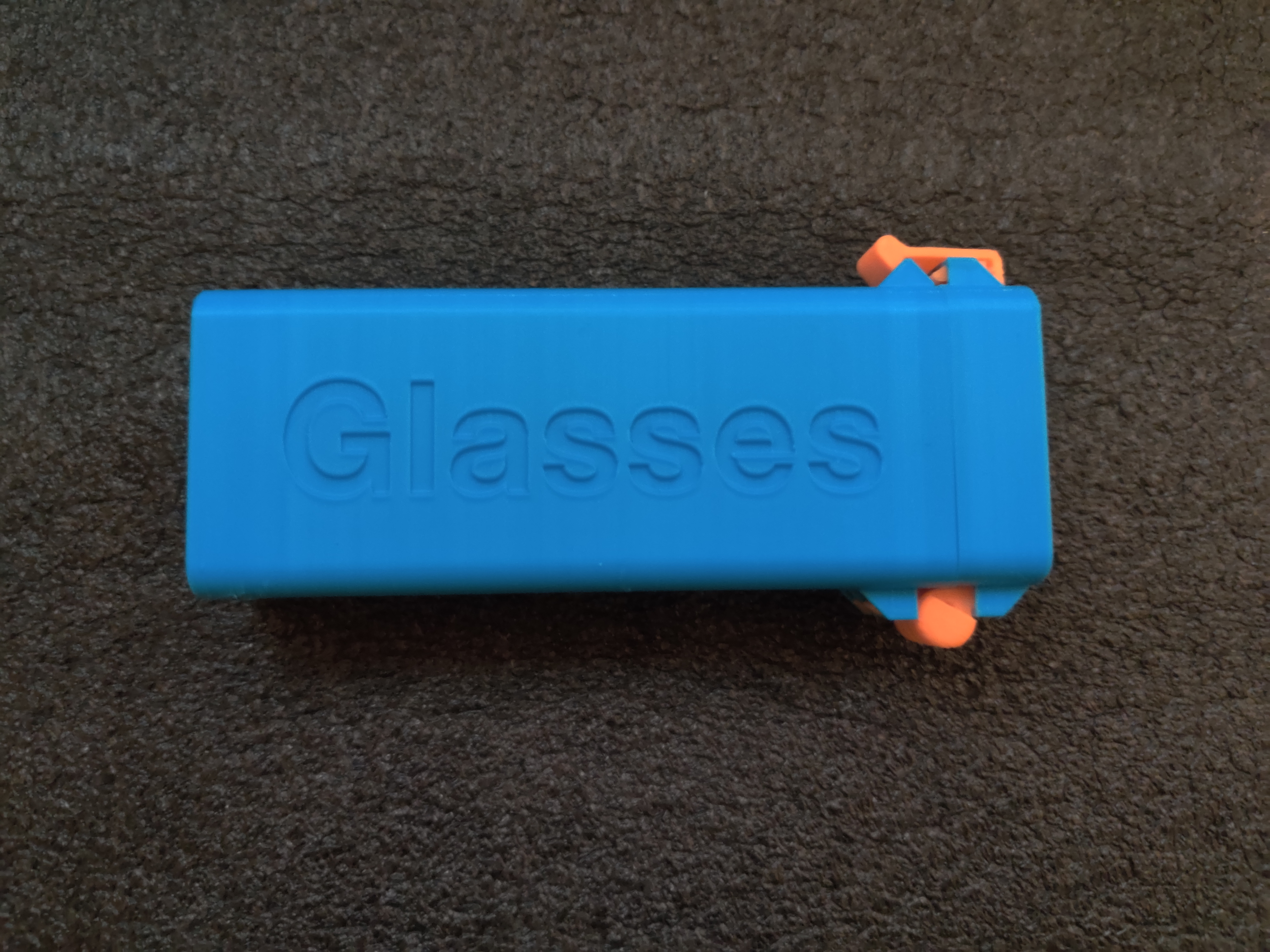 Glasses Box, 2 Split Hinge, Spring Latch, 50mm X, 27mm Y, 140mm Z