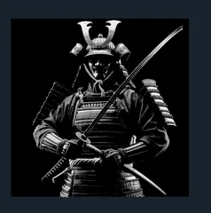 Samurai B&W art1 " Filament Painting "