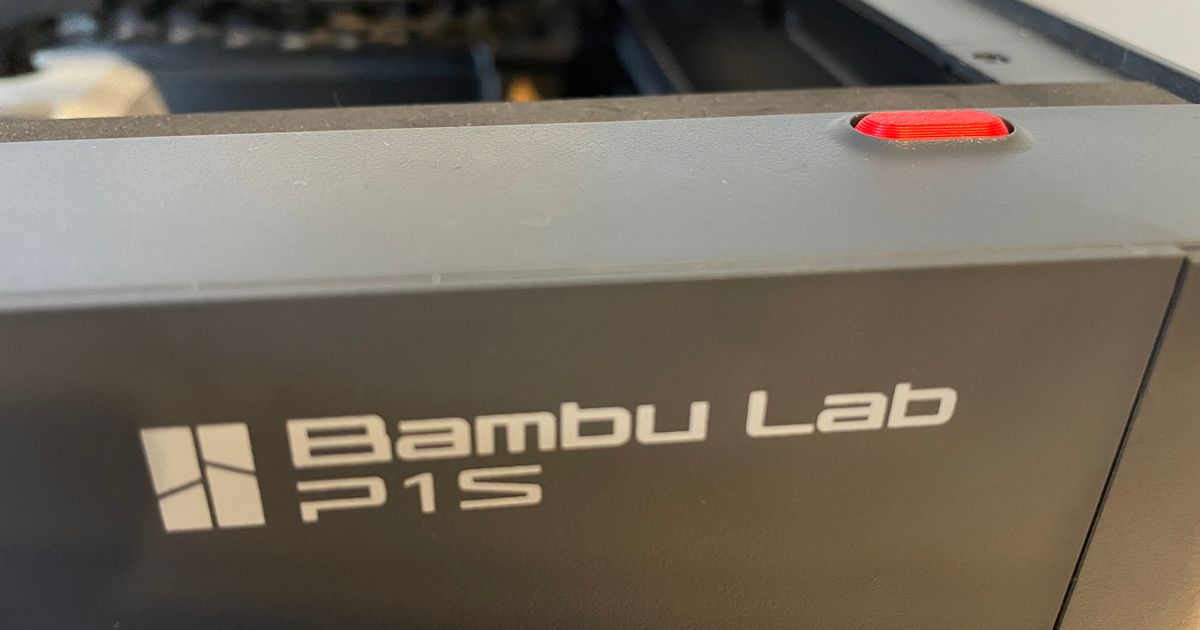 Bambulab P1S Remix of button module for USB LED Light by Mobyflavour