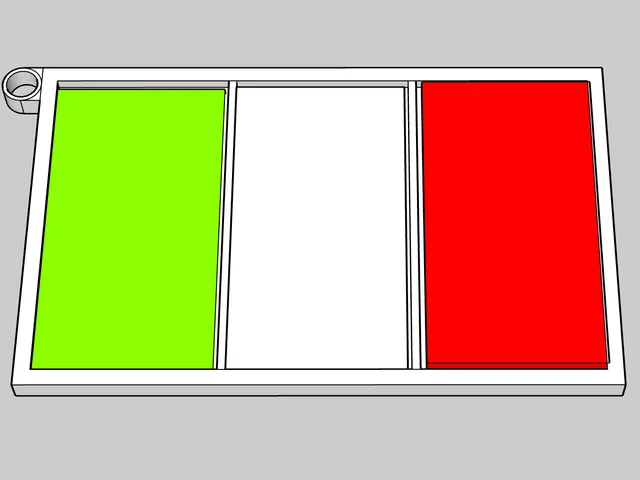 PORTA CHIAVI CON BANDIERA ITALIANA